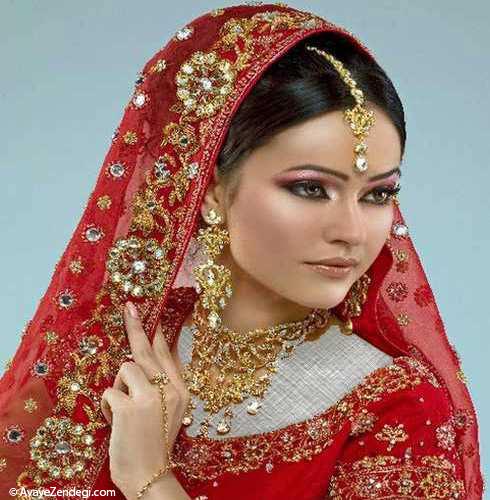 مدل های جدید میکاپ عروس هندی