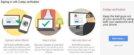  آموزش فعالسازی امنیت دو مرحله ای گوگل 