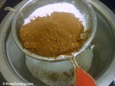 کیک شکلاتی با پنیر ماسکاروپونه و فندق کیک شکلاتی با پنیر ماسکاروپونه و فندق