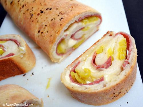 طرز تهیه پیتزا رولی 