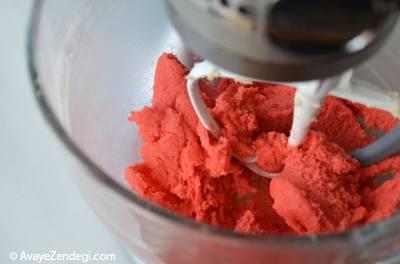 طرز تهیه شیرینی شکری فرفره ای صورتی طرز تهیه شیرینی شکری فرفره ای صورتی