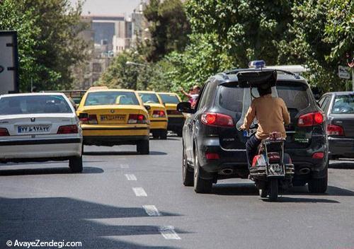  درآمد یک میلیون تومانی در روز با موتور 