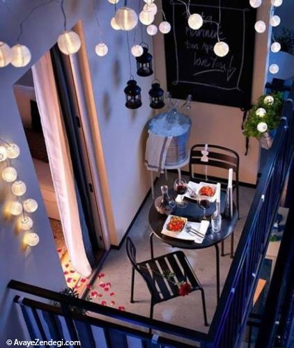 ایده هایی زیبا برای بالکن های کوچک