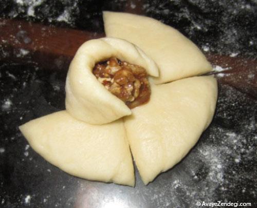 طرز تهیه و پیچیدن خمیر پیراشکی مرغ طرز تهیه و پیچیدن خمیر پیراشکی مرغ