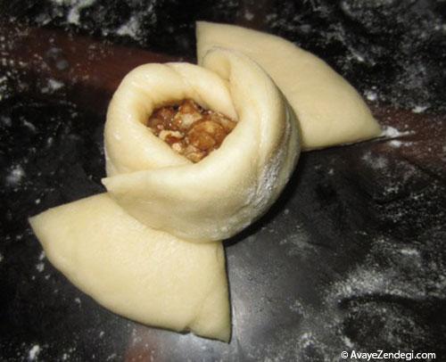 طرز تهیه و پیچیدن خمیر پیراشکی مرغ طرز تهیه و پیچیدن خمیر پیراشکی مرغ