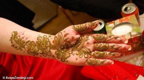 مدل نقش حنای دست جذاب و هنر جنوبی 