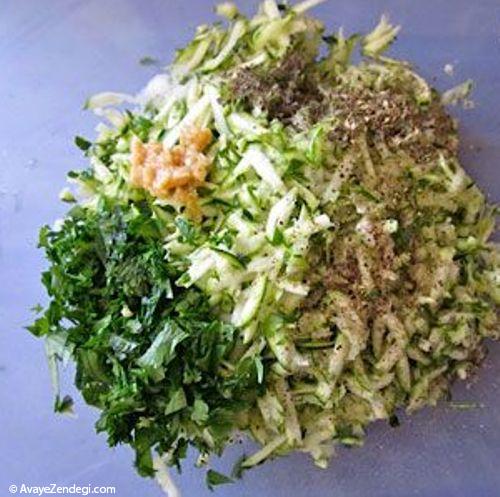 طرز تهیه کتلت کدو طرز تهیه کتلت کدو