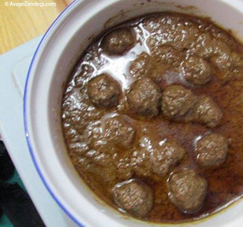 طرز تهیه فسنجان با کوفته قلقلی