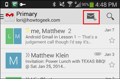 آموزش جیمیل(Gmail) موبایل 