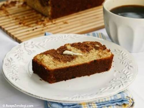 طرز تهیه نان دو رنگ موزی شکلاتی