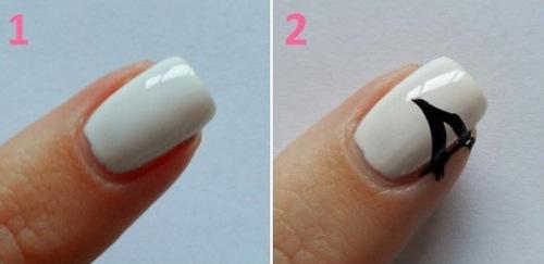 آموزش تصویری طراحی ناخن با طرح زبرا