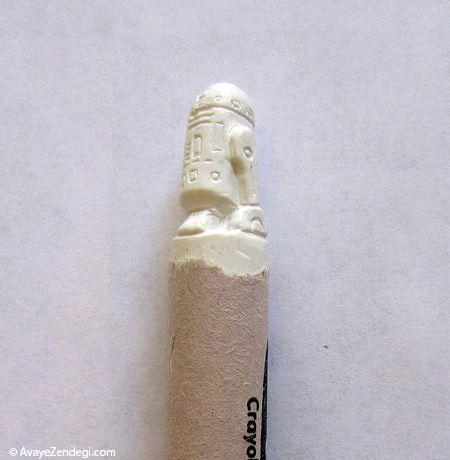 هنرنمایی جالب با مداد شمعی