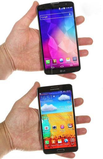 مقایسه LG GPro2 با Galaxy Note 3 سامسونگ مقایسه LG GPro2 با Galaxy Note 3 سامسونگ