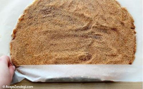 طرز تهیه شیرینی رولی دارچینی طرز تهیه شیرینی رولی دارچینی