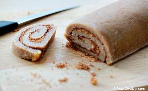 طرز تهیه شیرینی رولی دارچینی طرز تهیه شیرینی رولی دارچینی