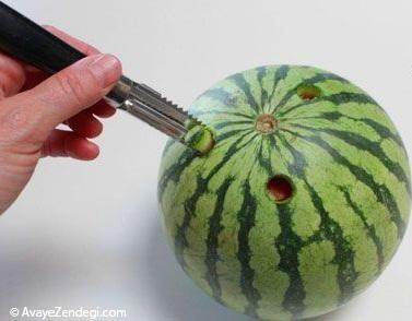 کباب پزی با میوه های رنگارنگ و خوشمزه
