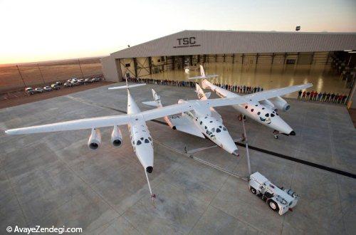 SpaceShipTwo سفینهای که قرار است توریستها را به گردش فضایی ببرد سفینهای که قرار است توریستها را به گردش فضایی ببرد