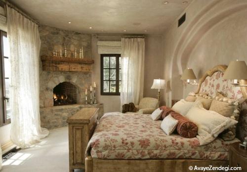  طراحی اتاق خواب به سبک روستیک 