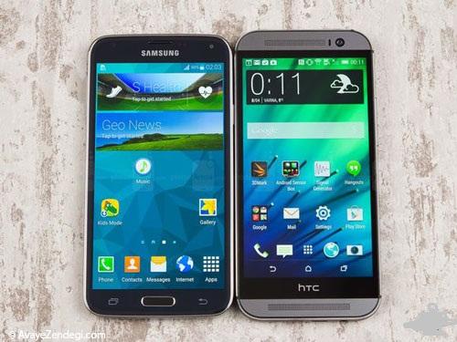Samsung Galaxy S5 در برابر HTC One M8 موبایل