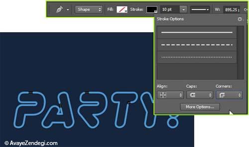 آموزش ایجاد یک متن نئونی با فتوشاپ CS6