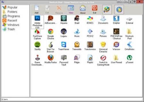 دسترسی به همه چیز در ویندوز با Shortcuts Pool
