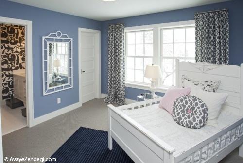  رنگ آبی در طراحی اتاق خواب 