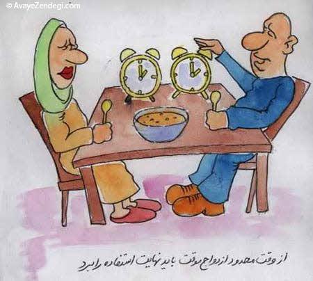  کاریکاتور هایی جالب از ازدواج موقت 