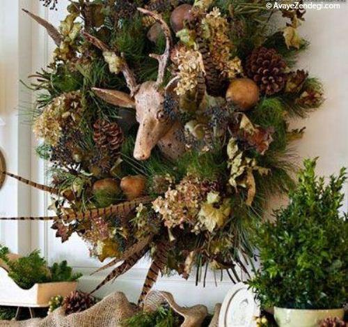  حلقه‌های گل زیبا برای نصب در پشت در 