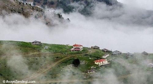 طبیعت جاده اسالم به خلخال در استان گیلان 