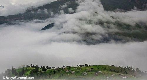 طبیعت جاده اسالم به خلخال در استان گیلان 