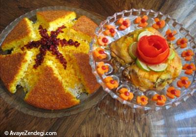  آشنایی با روش تهیه مرغ آب پز و تزئین های آن 