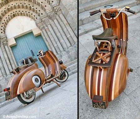 موتورسیکلت چوبی