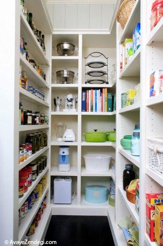  طراحی قفسه هایی برای کابینت 