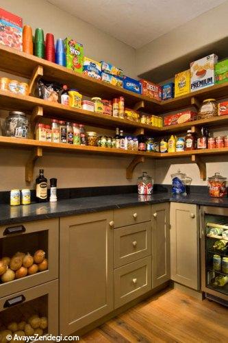  طراحی قفسه هایی برای کابینت 
