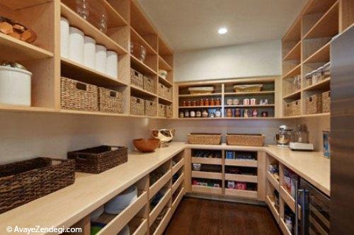 طراحی قفسه هایی برای کابینت 