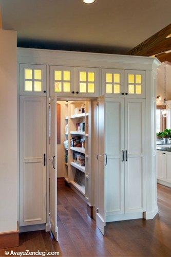  طراحی قفسه هایی برای کابینت 
