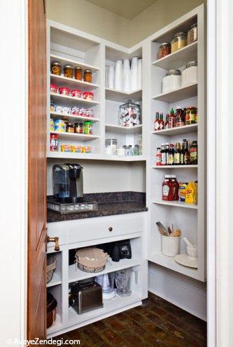  طراحی قفسه هایی برای کابینت 