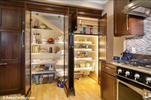  طراحی قفسه هایی برای کابینت 