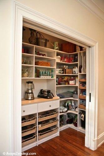  طراحی قفسه هایی برای کابینت 