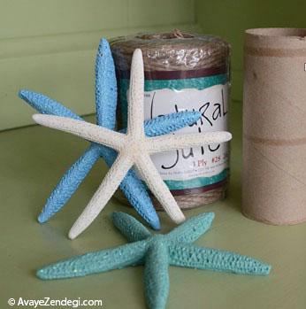 ساخت حلقه دستمال با ستاره های دریایی 
