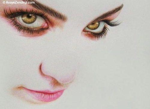  عکس نقاشی های جالب با مدادرنگی 