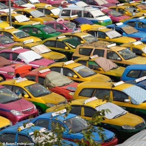  عکس تاکسی های رنگارنگ در تایلند 