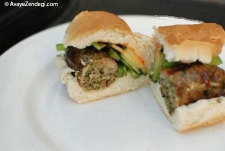 سوسیس سبز خانگی سوسیس سبز خانگی