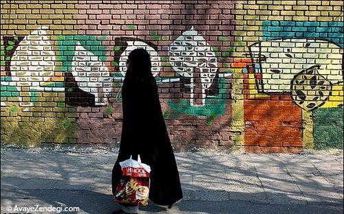 عکس نقاشی‌ های دیواری تبریز 