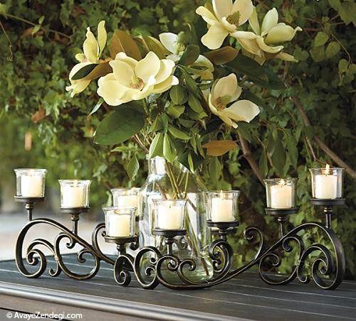  شمعدان‌های زیبا برای نشیمن و میز‌ ناهارخوری 