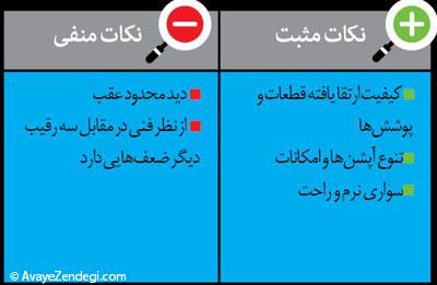  سدان‌های ارزان، خانوادگی، بزرگ و لوکس 