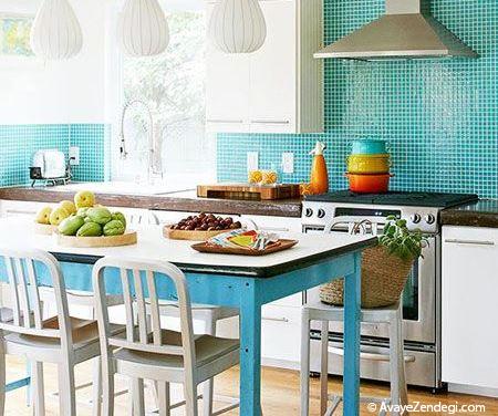 زیبایی دو چندان آشپزخانه با این کاشی ها زیبایی دو چندان آشپزخانه با این کاشی ها
