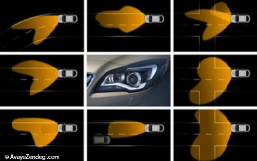 خودرویی که چراغ‌هایش را متناسب با نگاه راننده تغییر می‌دهد