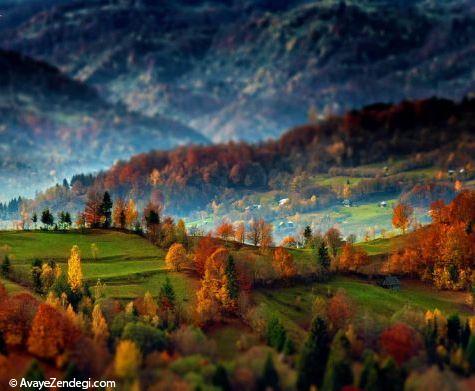 تصاویر دیدنی از طلوع خورشید در روستای زیبا