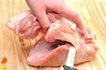 آموزش تصویری خرد کردن مرغ آموزش تصویری خرد کردن مرغ